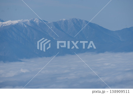 八ヶ岳から見えた雪山 八ヶ岳から見えた雪山 138909511