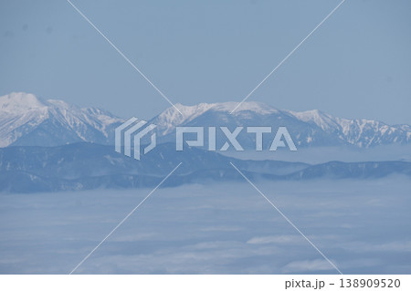 八ヶ岳から見えた雪山 八ヶ岳から見えた雪山 138909520