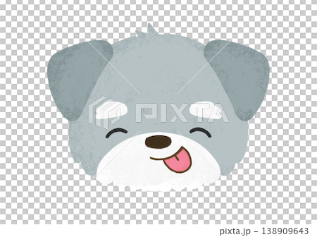 かわいい ミニチュアシュナウザー にっこり てへぺろ 舌出し 表情 イラスト かわいい ミニチュアシュナウザー にっこり てへぺろ 舌出し 表情 イラスト 138909643