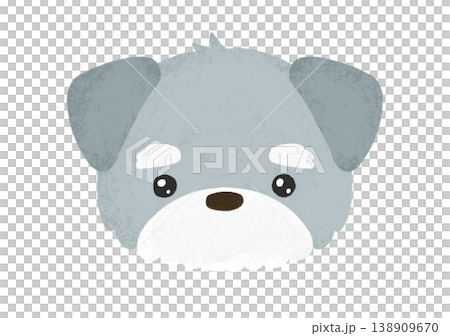 Cute Miniature Schnauzer with watery eyes (illustration) Cute Miniature Schnauzer with watery eyes (illustration) 138909670