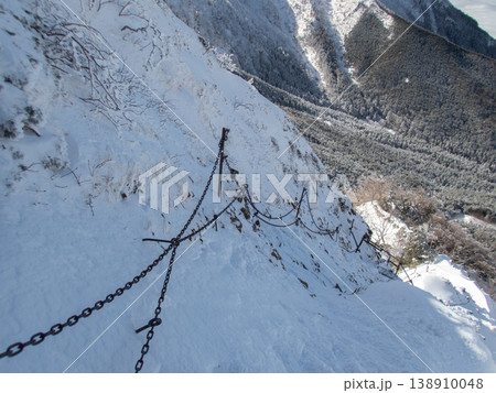 雪山の八ヶ岳、赤岳 雪山の八ヶ岳、赤岳 138910048