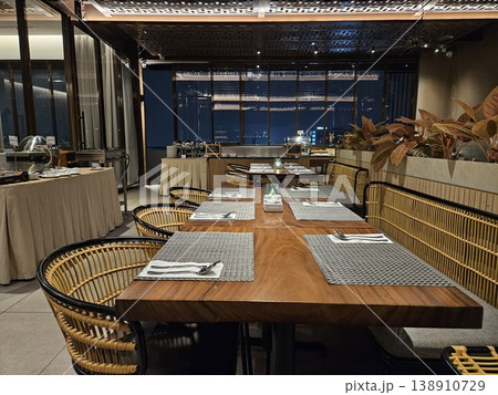 This cafe and restaurant interior with chair and table This cafe and restaurant interior with chair and table 138910729