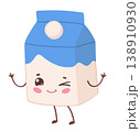 Cute Milk Carton Character 138910930