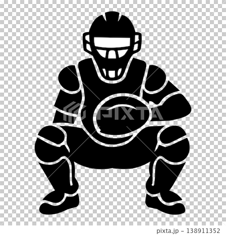 black silhouette of a soccer player 138911352