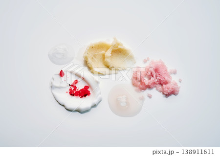 Cosmetic innovation with various skincare product samples Cosmetic innovation with various skincare product samples 138911611