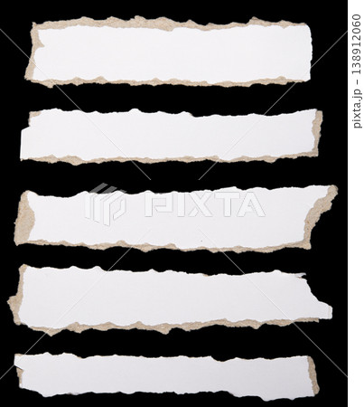Ripped paper strips 138912060