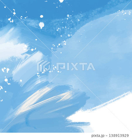 手描きの抽象背景素材_正方形 138913929