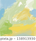 手描きの抽象背景素材_正方形 138913930