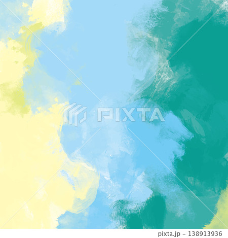 手描きの抽象背景素材_正方形 138913936