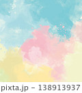 手描きの抽象背景素材_正方形 138913937