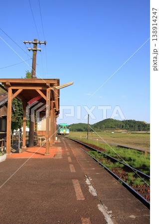 兵庫県加西市のローカル線　北条鉄道　田原駅 138914247