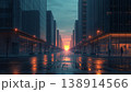 温度に呼応する光が滲む近未来都市の夕冷え 138914566