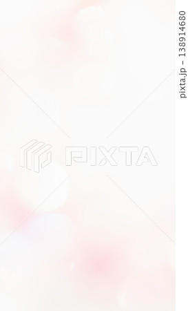 淡いピンク色のふわふわ玉ボケグラデーション背景 138914680