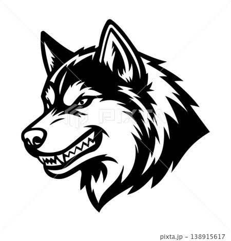 Dog Face Illustration Character Vector Logo Template 138915617