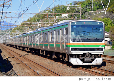 東海道本線　二宮－大磯　JR東日本　E231系1000番台　U14編成（小山） 138915636