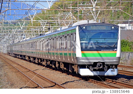 東海道本線 二宮-大磯 JR東日本 E233系3000番台 E-56編成(国府津) 東海道本線 二宮-大磯 JR東日本 E233系3000番台 E-56編成(国府津) 138915646