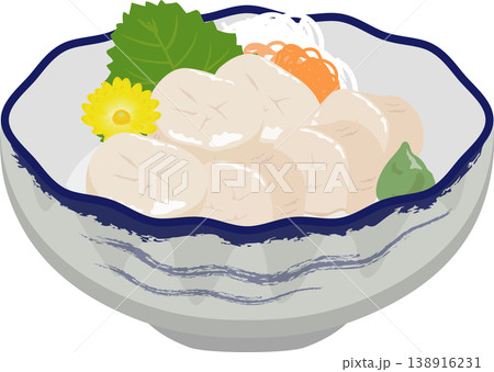 和風小鉢　帆立のお造り 138916231