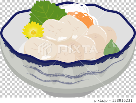 和風小鉢　帆立のお造り 138916231