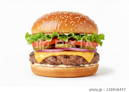 美味しそうなハンバーガー 138916457