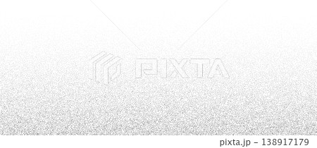 Dotted noise sand texture. Stippled grain gradient background. Black sprayed dots surface. Fading grunge dust grit overlay. Halftone speckles, particles or specks wallpaper. Vector rough grit backdrop 138917179