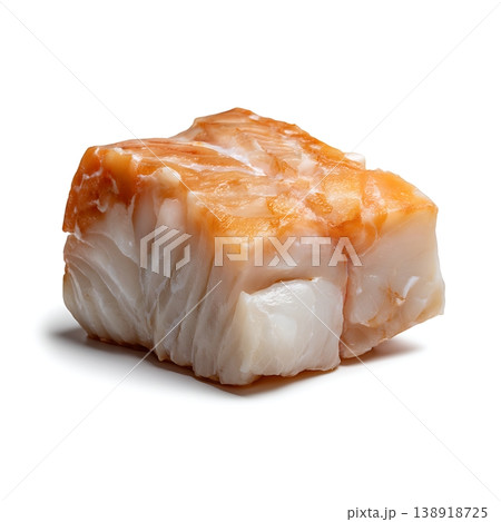 Fresh Raw Fish Block for Culinary Preparation and Seafood Dishes in Natural Lighting 138918725