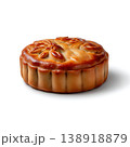 Freshly Baked Round Pie with Decorative Crust on White Background Freshly Baked Round Pie with Decorative Crust on White Background 138918879