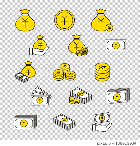お金・金融アイコンセット お金・金融アイコンセット 138918934