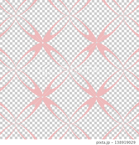 It's a pink flower tile pattern. 138919029