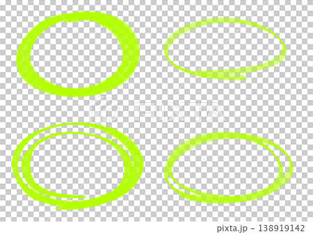 It's a circle drawn with a highlighter. 138919142