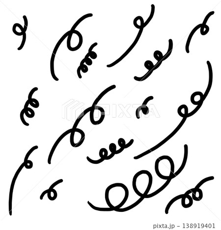 This is a line curve illustration. 138919401