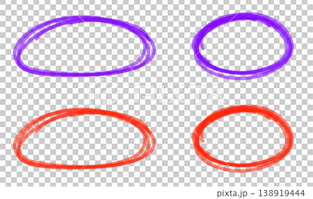 This is a hand-drawn illustration of an ellipse. This is a hand-drawn illustration of an ellipse. 138919444