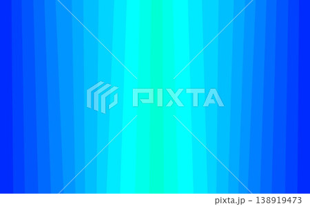 グラデーション　ストライプ模様　ブルー　ターコイズブルー 138919473
