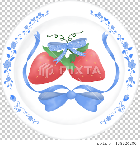 Strawberry_Plate_Vintage_ 138920280