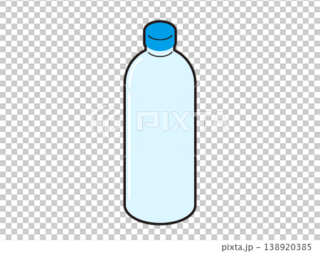 ラベルレスペットボトルのイラスト ラベルレスペットボトルのイラスト 138920385