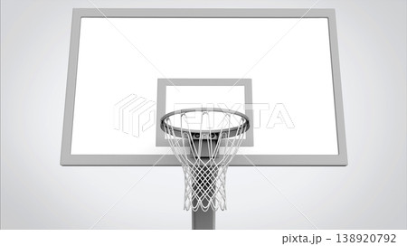 Basketball hoop on white background. Basketball hoop on white background. 138920792
