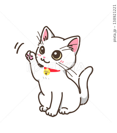 手招きする猫 (白) 手招きする猫 (白) 138921221