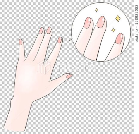 Illustration of hygienic fingernails Illustration of hygienic fingernails 138922082