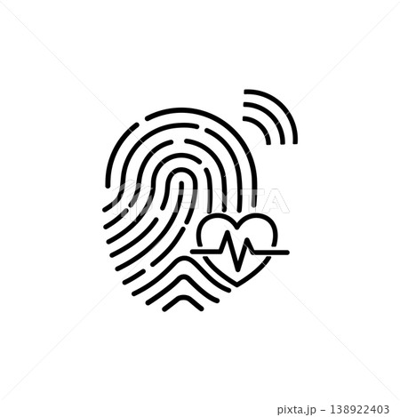 Biometric Health Identity Security Icon Biometric Health Identity Security Icon 138922403