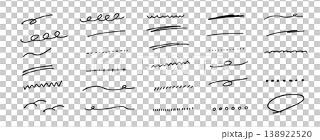A set of simple, hand-drawn style line art. A set of simple, hand-drawn style line art. 138922520