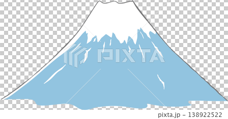 Hand-drawn style illustration of Mount Fuji 138922522