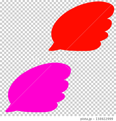 Feather speech bubble Feather speech bubble 138922999