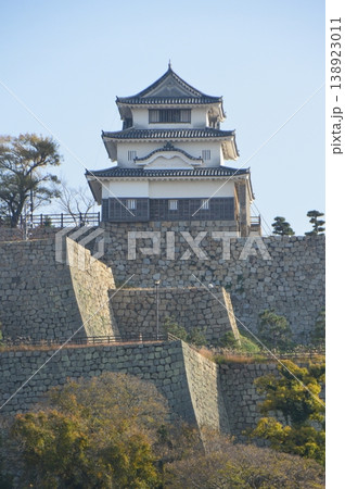 北側から眺めた「丸亀城」(香川県丸亀市) 北側から眺めた「丸亀城」(香川県丸亀市) 138923011
