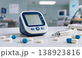 close up of medicine and pills in modern hospital 138923816