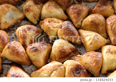 fried samosa at street food fried samosa at street food 138924033