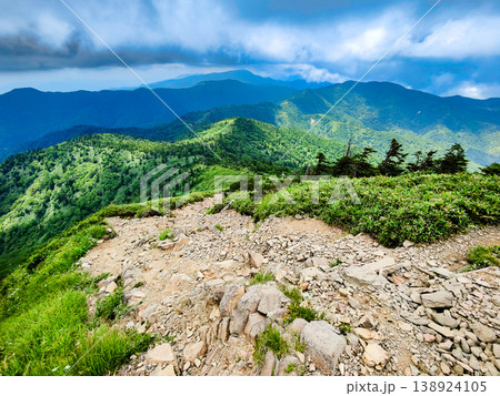 夏の岩菅山登山(岩菅山頂からの眺め) 夏の岩菅山登山(岩菅山頂からの眺め) 138924105