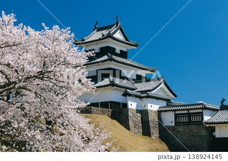 白河小峰城と桜 138924145