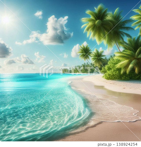 自分だけのプライベートビーチ、誰も知らないシークレットビーチ、美しい砂浜 138924254