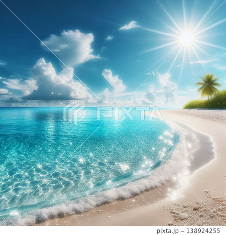 自分だけのプライベートビーチ、誰も知らないシークレットビーチ、美しい砂浜 138924255