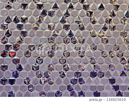 Wall with a pattern of triangles and squares Wall with a pattern of triangles and squares 138925610