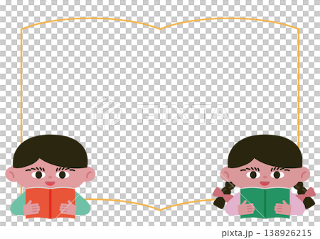 Frame material for children reading books Frame material for children reading books 138926215